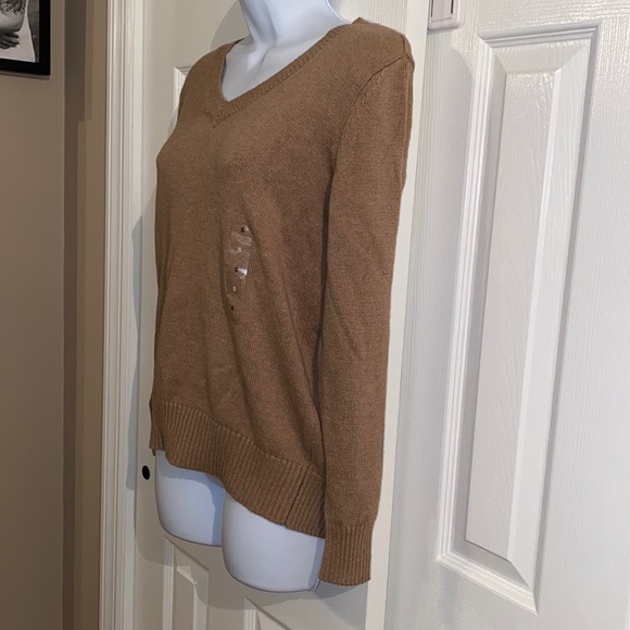 Karen Scott Cotton V-Neck Sweater - Picture 3 of 9